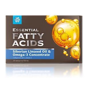 Viên uống bổ sung Omega-3 và vitamin E Essential fatty acids Siberian linseed oil & omega-3 concentrate SK08
