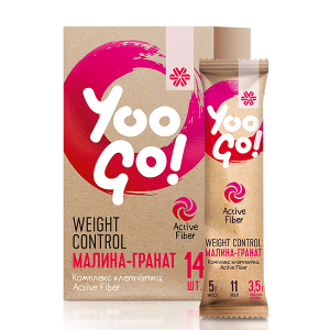 Hỗ trợ giảm cảm giác thèm ăn YOO GO WEIGHT CONTROL DRINK MIX RASPBERRY&POMEGRANATE  SK74