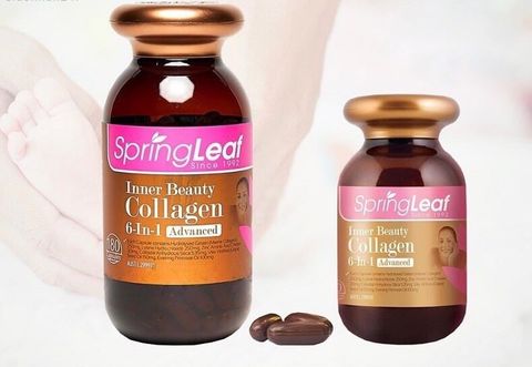 Viên uống Collagen 6 in 1 cải thiện vòng 1 căng đầy - Spring Leaf Inner Beauty HOT98