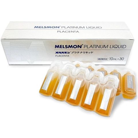 Nước uống đẹp da chống lão hóa nhau thai ngựa Melsmon Platinum Liquid Placenta (Nhật Bản) HOT94