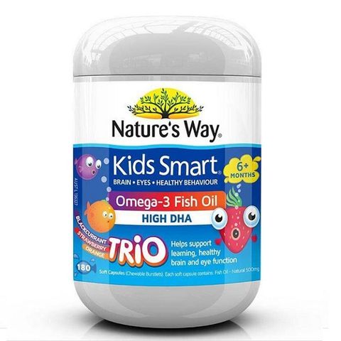 Viên uống dầu cá cho trẻ Nature's Way Kids Smart Omega3 Fish Oil (Úc) HOT255