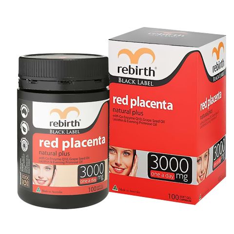 Viên uống nhau thai cừu đỏ Rebirth Red Placenta 3000mg ( Australia ) (HOT09)