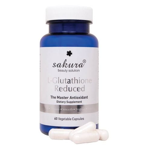 Viên uống trắng da chống lão hóa Sakura L-Glutathione Reduced chính hãng của Nhật (SA49)
