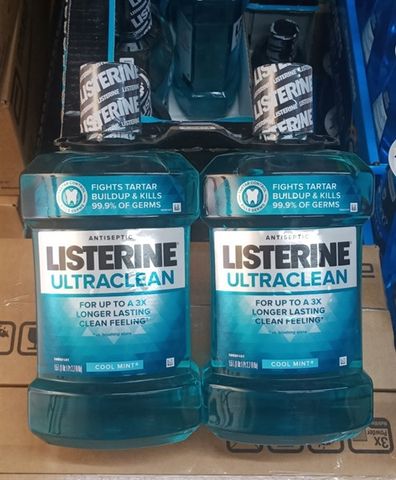 Nước súc miệng Listerine Ultra Clean Antiseptic Mouthwash Cool Mint 1.5L (Mỹ) HOT19
