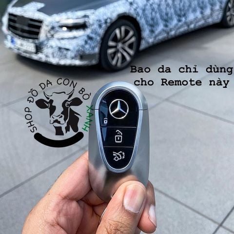  Bao da chìa khoá Mec C-Class, E-Class, S-Class W223 (dòng mới 2022), bao da chìa khoá Mercedes handmade da thật 003 