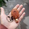 Bao da chìa khóa Chevrolet Spark chìa khoá cơ 3 nút handmade da thật