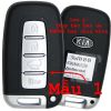 Bao da chìa khoá Kia Forte, Cerato 2009 2013, Sportage, Optima, Sorento, K5, Soul handmade da thật 004