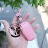 Bao da bọc ốp chìa khoá Vinfast VF3 xe điện VF 3 handmade da thật 004b