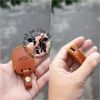 Bao da chìa khóa Chevrolet Spark chìa khoá cơ 3 nút handmade da thật
