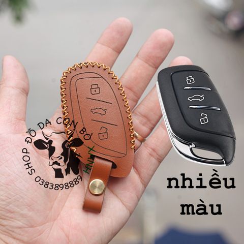  Bao da chìa khoá da thật MG ZS, MG HS, MG5 2022 handmade da thật 001 