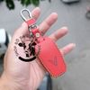 Bao da bọc ốp chìa khoá Vinfast VF3 xe điện VF 3 handmade da thật 004b