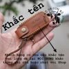 Bao Da Chìa Khóa Honda Vision 2021 mẫu NẮP handmade da thật (phom mới)