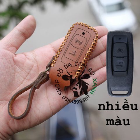  Bao Da Chìa Khóa Honda Vision 2021 mẫu NẮP handmade da thật (phom mới) 