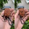 Bao Da Chìa Khoá ô tô Mitsubishi Xpander, Triton, Attrage, Mirage, Lancer (chìa cơ) handmade Da Thật 002
