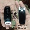 Bao da chìa khoá Audi A3, A4, A5, A6, A7, A8, A4L, A6L, Q5, Q7 handmade da thật Khắc tên sđt 005