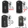Bao da chìa khoá Mazda 2s, 3s, Mazda 3 2010, Ford Escape (chìa gập) handmade da thật 007