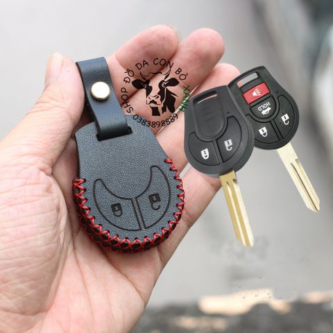  Bao Da Chìa Khoá Nissan Xtrail, Teana, Terra, Navara, Sunny chìa khóa cơ Handmade Da Thật 001 