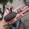 Bao da chìa khoá Audi A3, A4, A5, A6, A7, A8, A4L, A6L, Q5, Q7 handmade da thật Khắc tên sđt 005