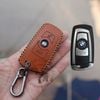 Bao da chìa khoá ô tô BMW series 3 5 7 X GT da bò 100% HandMade kèm móc khoá 002