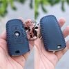Bao da chìa khoá ô tô BMW series 3 5 7 X GT da bò 100% HandMade kèm móc khoá 002