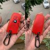 Bao da chìa khoá ô tô BMW series 3 5 7 X GT da bò 100% HandMade kèm móc khoá 002