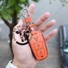 Bao da bọc ốp chìa khoá Vinfast VF3 xe điện VF 3 handmade da thật 004b