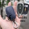 Bao da chìa khóa Chevrolet Trax handmade da thật  khắc tên sđt 004