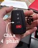 Bao da móc khoá bọc ốp chìa khoá xe ô tô Toyota Corolla Cross V/HV 2023 2024 4 nút da thật khâu thủ công