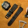 Dây da Casio Ae1200 - seiko size 18mm Handmade (Tặng kèm khoá + cây thay dây )