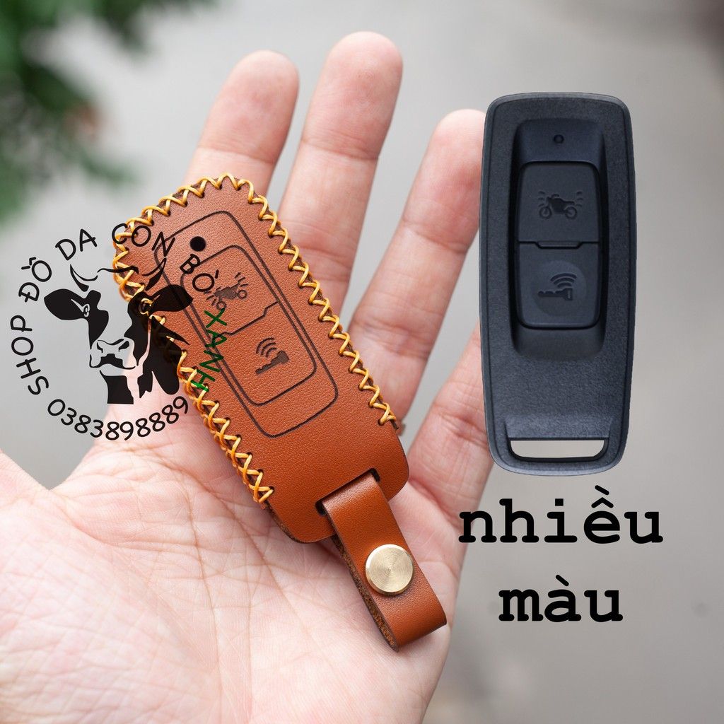 Bao Da Chìa Khóa Honda Vision 2021 - 2024 2025 handmade da thật (phom mới)