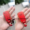 Bao Da Chìa Khóa Ôtô Chevrolet Cruze, Aveo, Trailblazer, Colorado, Spark, Orlando ( da bò thật 100%, khắc tên sdt lên bao da) (chìa gập) 001