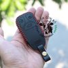 Bao da chìa khoá Audi A3, A4, A5, A6, A7, A8, A4L, A6L, Q5, Q7 handmade da thật 003