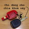 Bao da chìa khóa Chevrolet Spark chìa khoá cơ 3 nút handmade da thật