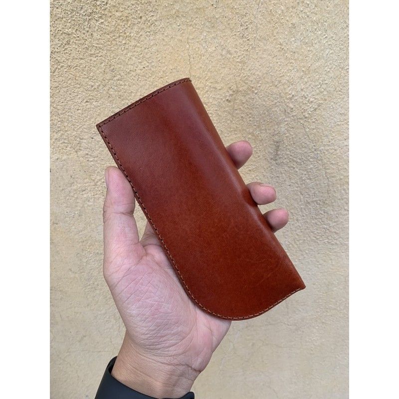 Bao da đựng kính handmade da thật