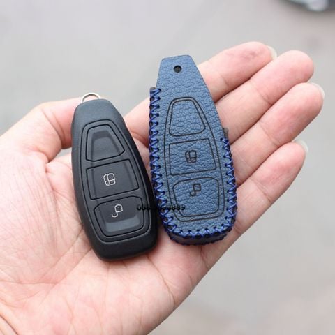  Bao Da Chìa Khóa Ford Ecosport 2014-2017, Focus, Fiesta Da bò 100% 004 