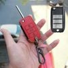 Bao da chìa khoá MG 5 MT, MG5 chìa cơ chìa gập khoá gập handmade da thật 002