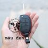 Bao da chìa khóa Hyundai Accent Blue 2013 2017, Solati , Elantra 2013 2015, i10 bản base handmade da thật (chìa gập) 005