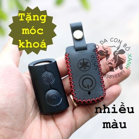  Bao Da Chìa Khóa Smartkey Yamaha NVX, Janus, Nozza Grande, FreeGo, Latte handmade da thật 