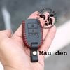 {Da Bò Tự Nhiên} Bao Da Chìa Khóa Cơ Xe Honda Brio, City 2014-2018  Da Bò Nhiều màu sắc. Có Móc Đi Cùng 002