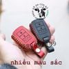 {Da Bò Tự Nhiên} Bao Da Chìa Khóa Cơ Xe Honda Brio, City 2014-2018  Da Bò Nhiều màu sắc. Có Móc Đi Cùng 002