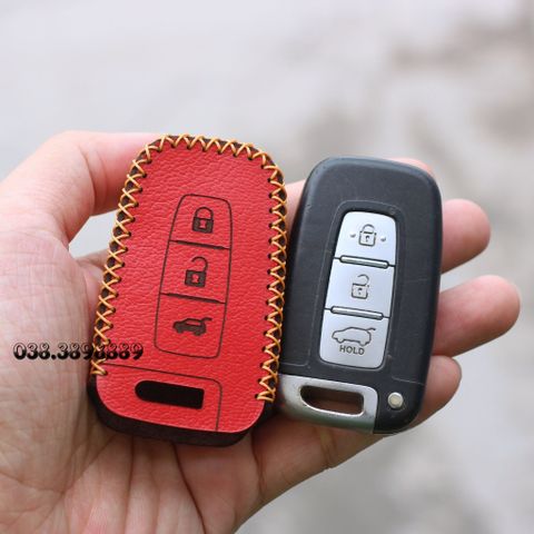  Bao Da Chìa Khoá Kia Morning, Rio, Sorento, Sportage, Optima, K5 handmade Da Thật 003 