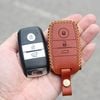 Bao Da Chìa Khóa Ôtô Kia Seltos, Soluto, K3, Cerato 14-18, Sorento, Morning 2021...Da Bò, Khắc Tên + Số ĐT Chủ 006