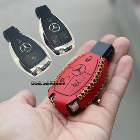  Bao Da Chìa Khóa ô tô mercedes, mec (Da Thật, Giá tận Xưởng màu thật như ảnh) 001 