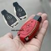 Bao Da Chìa Khóa ô tô mercedes, mec (Da Thật, Giá tận Xưởng màu thật như ảnh) 001