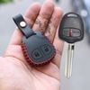 Bao da chìa khoá Mitsubishi Grandis , Triton, Pajero Sport, Mirage, Outlander, Lancer (chìa cơ) handmade da thật