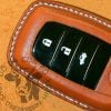 Bao da chìa khoá ép phom cho dòng xe Toyota Hilux, Land Cruiser, Innova, Prado, Camry, Fortuner, Rav 4, đồ thủ công chất liệu da bò thật nhập khẩu
