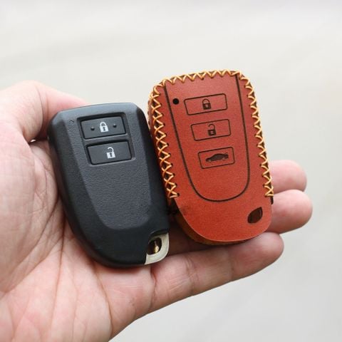  Bao Da Chìa Khóa ÔTô Toyota Vios G (đời 2019-2020), Yaris Da Thật 100%, Khắc Tên & SĐT Chủ Xe 004 