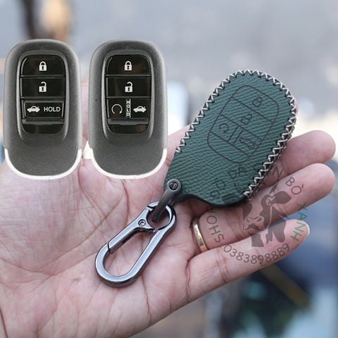  Bọc Chìa Khóa Honda Civic 2022 , 2023, Accord, CRV 2024 bản L, RS, NEW Civic 2022 E, G, RS handmade da thật 006 