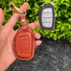 Bao Da Chìa Khoá Ép Phom Hyundai Stargazer, Creta 2022 allnew 4 nút Handmade Da Thật 008e