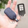Bao da chìa khoá Honda City RS, Civic RS, Civic Turbo 4 nút bấm handmade da thật 003